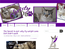 Tablet Screenshot of christypaws.com